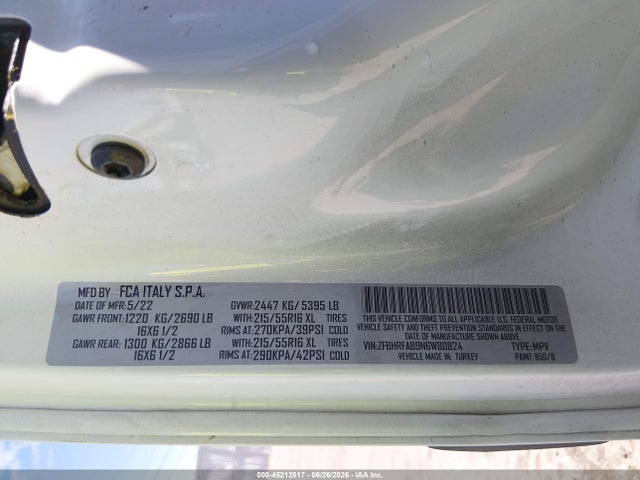 RAM Promaster City Cargo Van 2022 ZFBHRFAB9N6W80824 Image 9