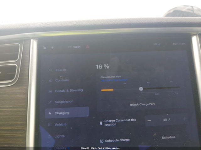 45212662 :رقم المزاد ، 5YJSA1H12EFP42417 vin ، 2014 Tesla Model S P85 مزاد بيع