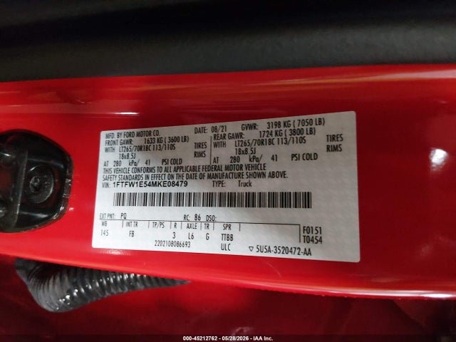 Ford F-150 Xlt 2021 1FTFW1E54MKE08479 Image 9