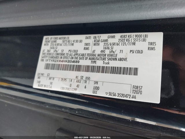 Ford Transit-250 2017 1FTYR2XM4HKB54689 Image 8