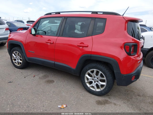 2015 Jeep Renegade Latitude მანქანა იყიდება აუქციონზე, vin: ZACCJBBT9FPB32531, აუქციონის ნომერი: 45213230