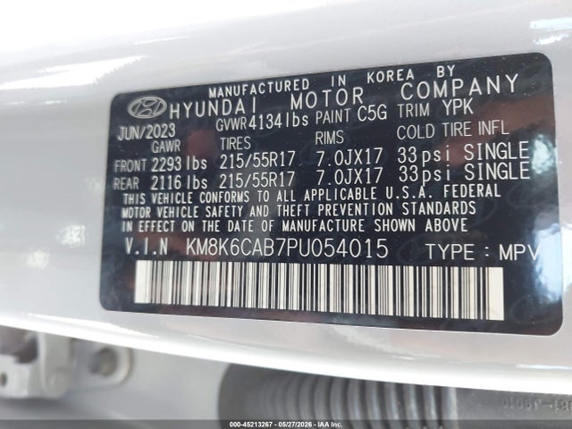 Hyundai Kona Sel 2023 KM8K6CAB7PU054015 Image 9