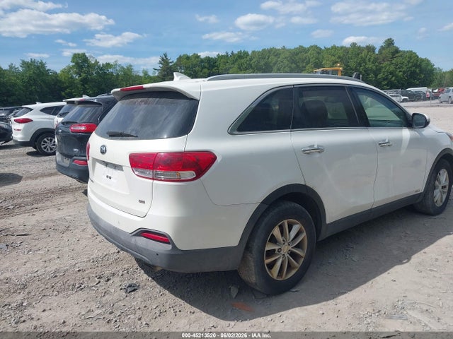 45213520 :رقم المزاد ، 5XYPGDA34GG105350 vin ، 2016 Kia Sorento 2.4l Lx مزاد بيع