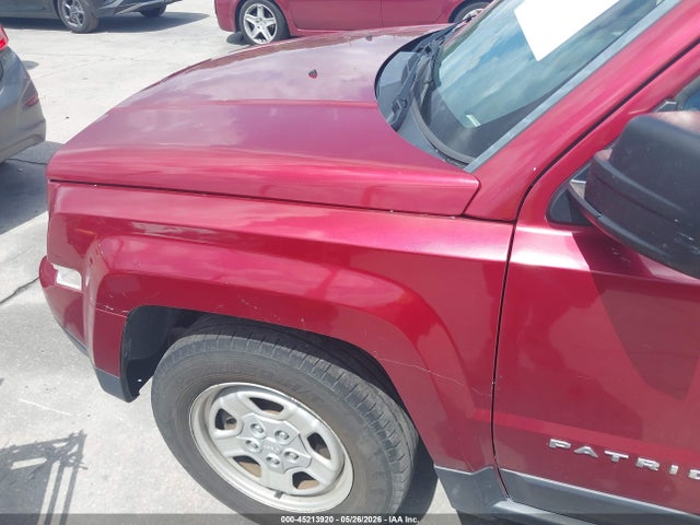 2014 Jeep Patriot Sport მანქანა იყიდება აუქციონზე, vin: 1C4NJPBA6ED779633, აუქციონის ნომერი: 45213920