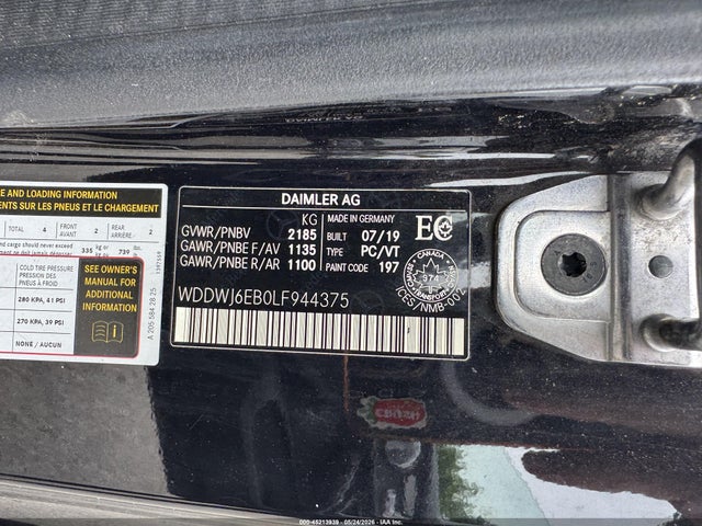 45213939 :رقم المزاد ، WDDWJ6EB0LF944375 vin ، 2020 Mercedes-benz Amg C 43 4matic مزاد بيع