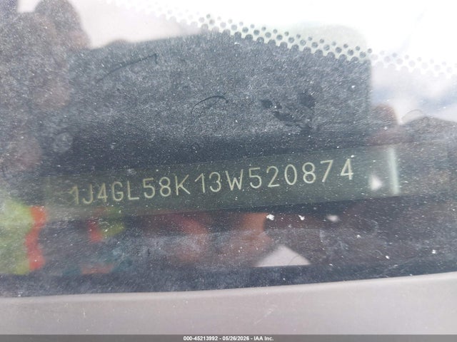2003 Jeep Liberty Limited Edition მანქანა იყიდება აუქციონზე, vin: 1J4GL58K13W520874, აუქციონის ნომერი: 45213992