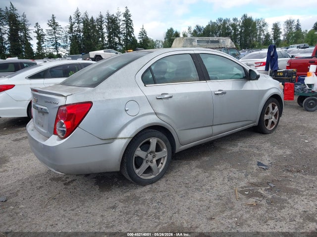 2013 Chevrolet Sonic Ltz Auto მანქანა იყიდება აუქციონზე, vin: 1G1JE5SG5D4169208, აუქციონის ნომერი: 45214001