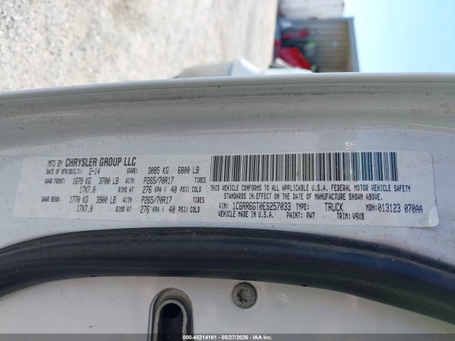 Aukcja sprzedaży 2014 Ram 1500 Slt, vin: 1C6RR6GT0ES257033, numer aukcji: 45214161