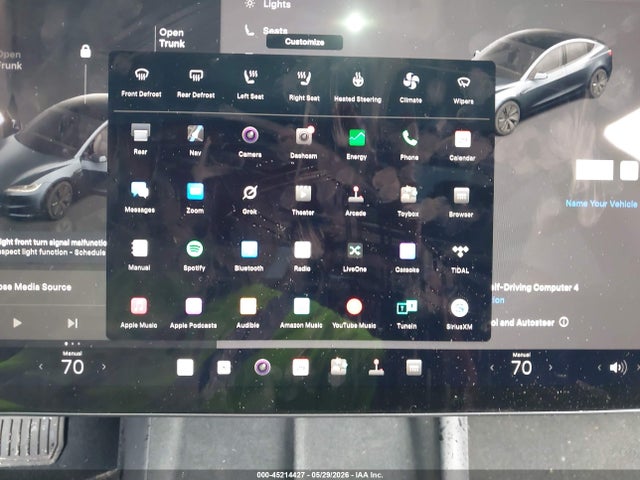 45214427 :رقم المزاد ، 5YJ3E1EB4SF902749 vin ، 2025 Tesla Model 3 Long Range All-wheel Drive مزاد بيع