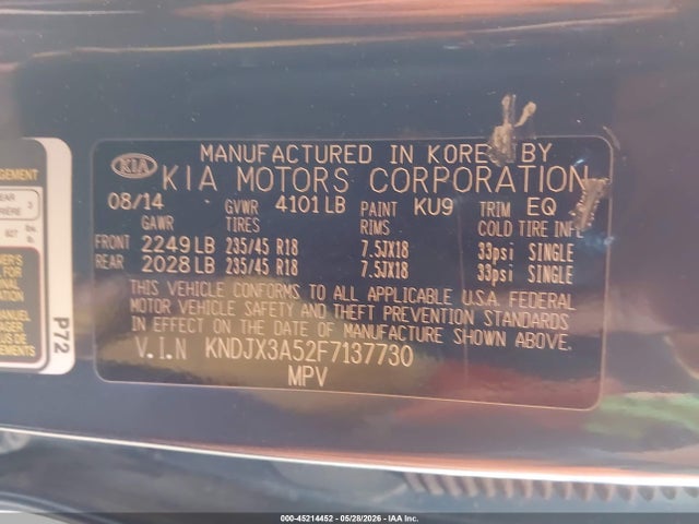 KIA Soul ! 2015 KNDJX3A52F7137730 Image 9