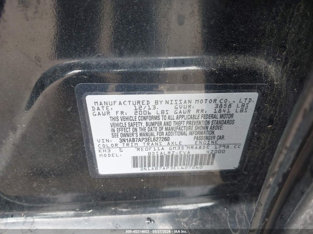Nissan SENTRA SR 2014 3N1AB7AP3EL627260 Image 9