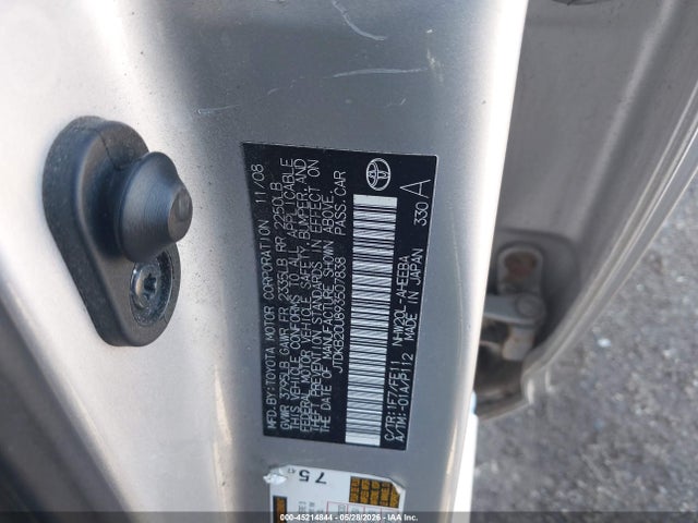 Продажа на аукционе авто 2009 Toyota Prius, vin: JTDKB20U893507838, номер лота: 45214844