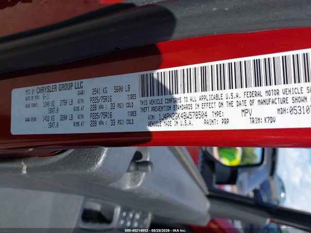 Продаж на аукціоні авто 2011 Jeep Liberty Sport, vin: 1J4PN2GK4BW578504, номер лоту: 45214952