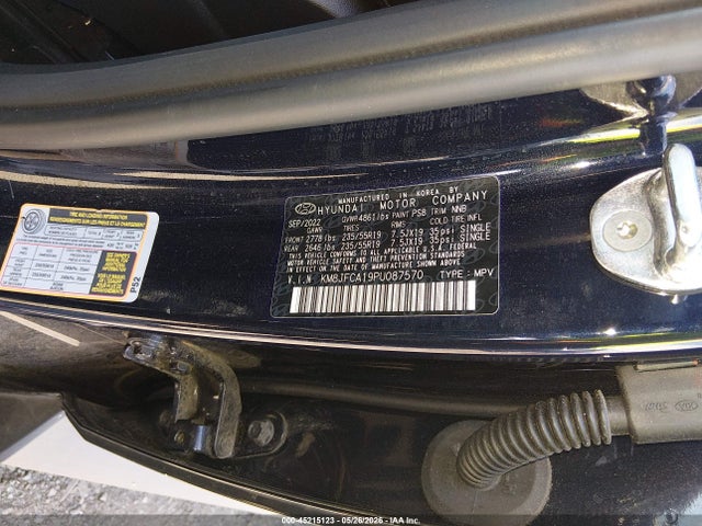Продажа на аукционе авто 2023 Hyundai Tucson Hybrid Sel Convenience, vin: KM8JFCA19PU087570, номер лота: 45215123