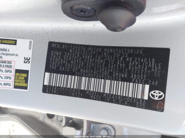 Toyota COROLLA LE 2024 5YFB4MDE6RP095516 Image 9