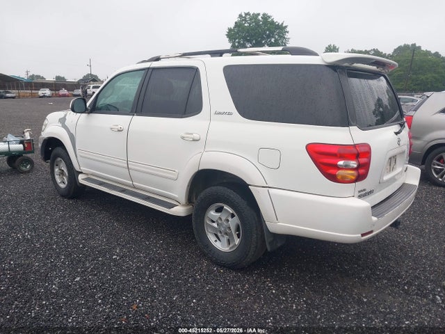 2001 Toyota Sequoia Limited V8 მანქანა იყიდება აუქციონზე, vin: 5TDZT38A51S041543, აუქციონის ნომერი: 45215252