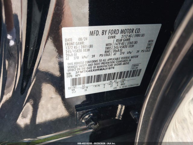 Ford Mustang Mach-e Gt 2024 3FMTK4SX0RMA31876 Image 9