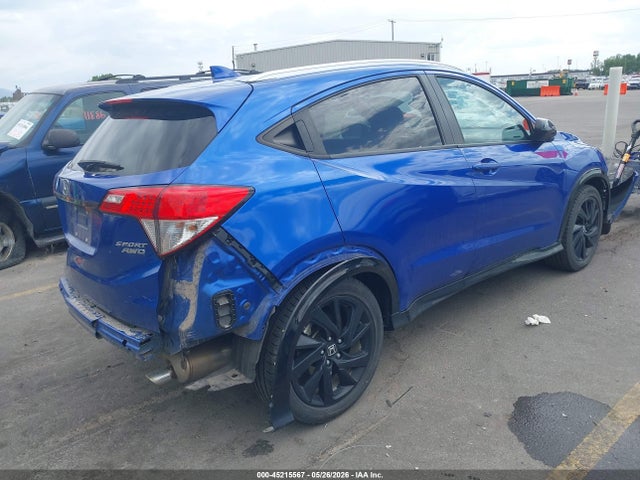 Продажа на аукционе авто 2022 Honda Hr-v Awd Sport, vin: 3CZRU6H14NM753590, номер лота: 45215567