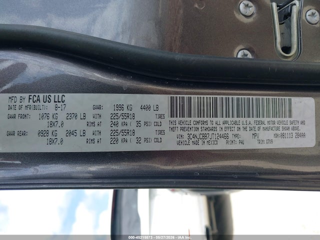 3C4NJCBB7JT124466 Jeep Compass Latitude Fwd