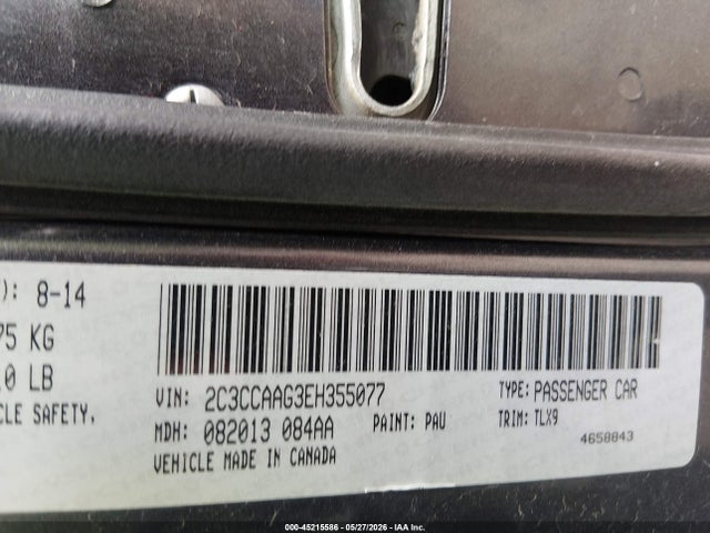2014 Chrysler 300 მანქანა იყიდება აუქციონზე, vin: 2C3CCAAG3EH355077, აუქციონის ნომერი: 45215586