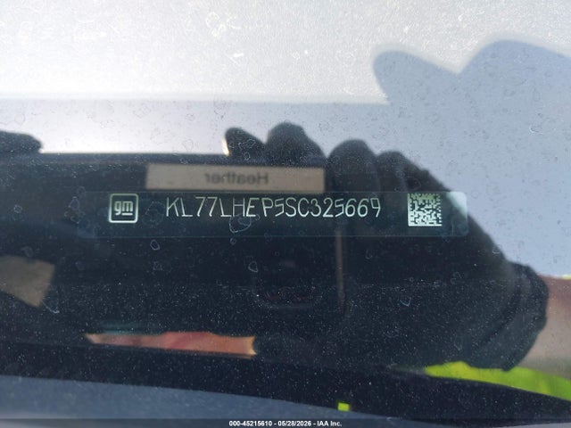 KL77LHEP5SC325669 Chevrolet Trax Fwd Lt