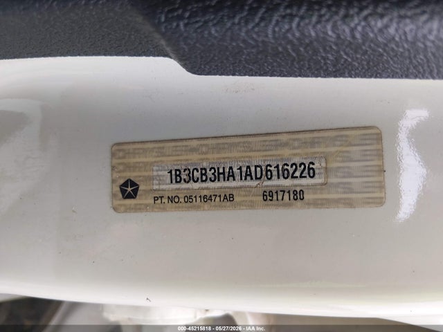 Auction sale of the 2010 Dodge Caliber Mainstreet, vin: 1B3CB3HA1AD616226, lot number: 45215818
