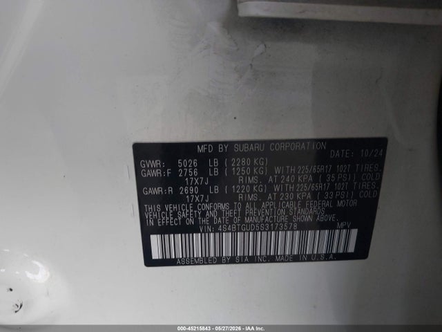 Subaru Outback Wilderness 2025 4S4BTGUD5S3173578 Image 9