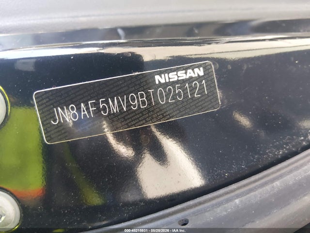 45215931 :رقم المزاد ، JN8AF5MV9BT025121 vin ، 2011 Nissan Juke S مزاد بيع