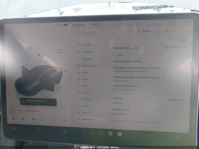 45215979 :رقم المزاد ، 5YJ3E1EA6PF453735 vin ، 2023 Tesla Model 3 Rear-wheel Drive مزاد بيع