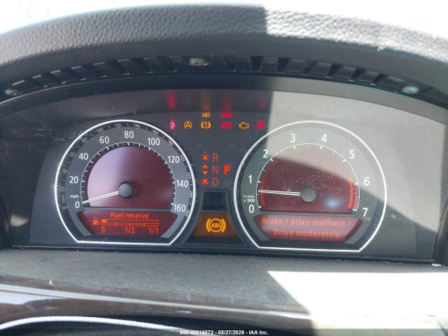 2008 Bmw 750i მანქანა იყიდება აუქციონზე, vin: WBAHL83578DT14018, აუქციონის ნომერი: 45216072
