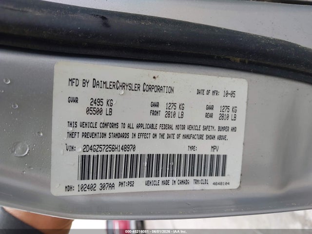 Aukcja sprzedaży 2006 Dodge Magnum Rt, vin: 2D4GZ57256H148970, numer aukcji: 45216081
