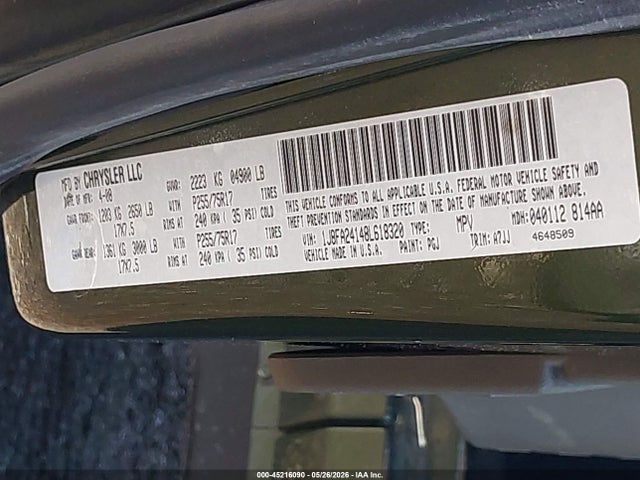 Aukcja sprzedaży 2008 Jeep Wrangler X, vin: 1J8FA24148L618320, numer aukcji: 45216090