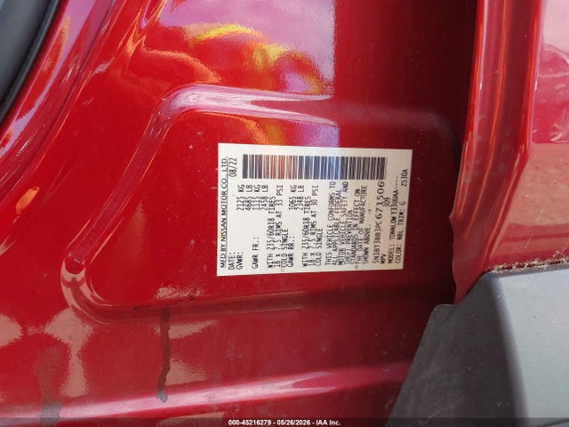 5N1BT3BB3PC671506 Nissan Rogue Sv Intelligent Awd