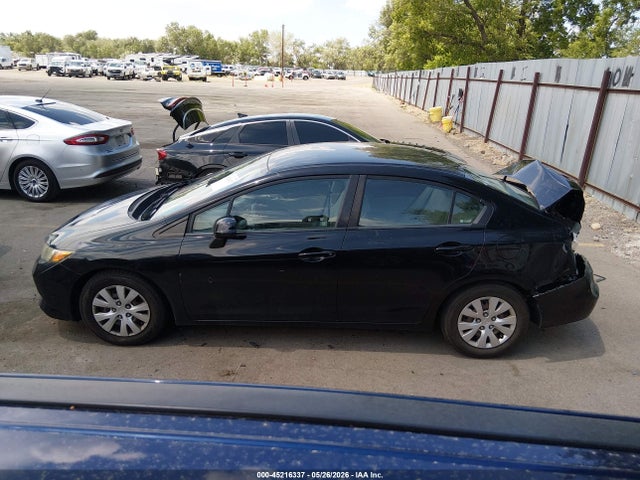2012 Honda Civic Lx მანქანა იყიდება აუქციონზე, vin: 19XFB2F51CE324475, აუქციონის ნომერი: 45216337