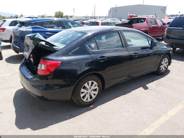 2012 Honda Civic Lx მანქანა იყიდება აუქციონზე, vin: 19XFB2F51CE324475, აუქციონის ნომერი: 45216337
