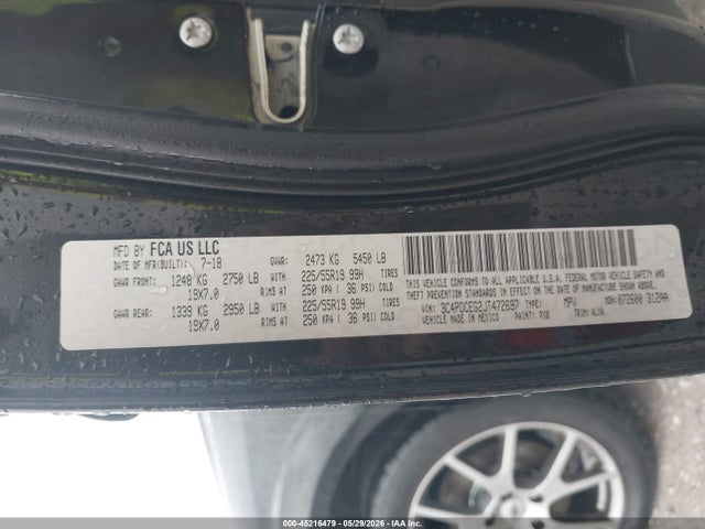 Dodge JOURNEY GT 2018 3C4PDCEG2JT472697 Image 9
