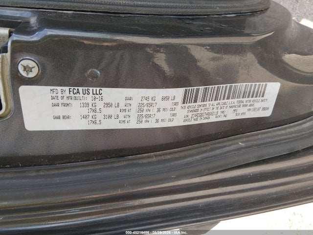 2017 Dodge Grand Caravan Se Plus მანქანა იყიდება აუქციონზე, vin: 2C4RDGBG7HR602118, აუქციონის ნომერი: 45216486