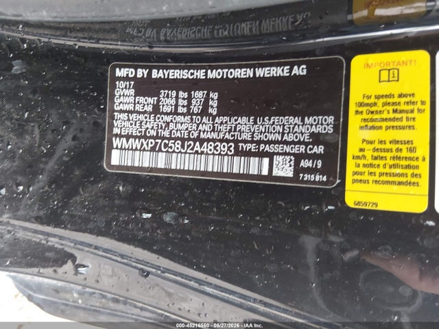 Mini Hardtop Cooper S 2018 WMWXP7C58J2A48393 Image 9