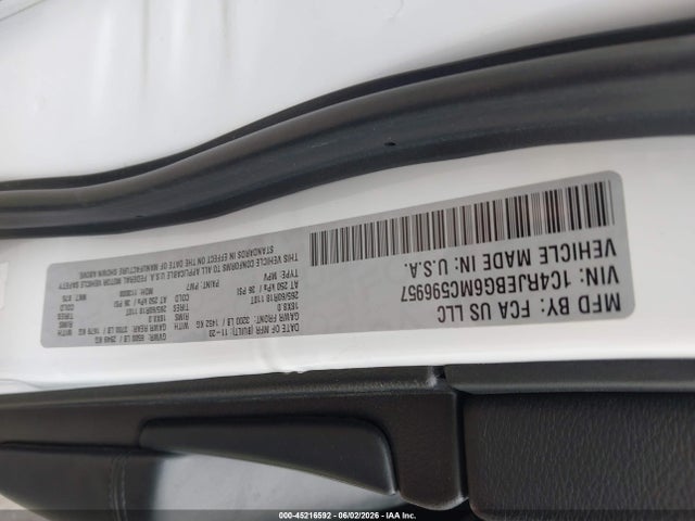 Aukcja sprzedaży 2021 Jeep Grand Cherokee Limited 4x2, vin: 1C4RJEBG6MC596957, numer aukcji: 45216592