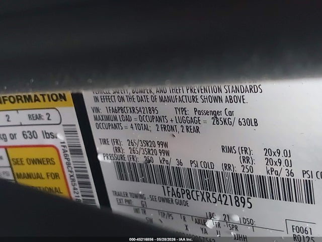 Ford Mustang Gt Premium Fastback 2024 1FA6P8CFXR5421895 Image 9