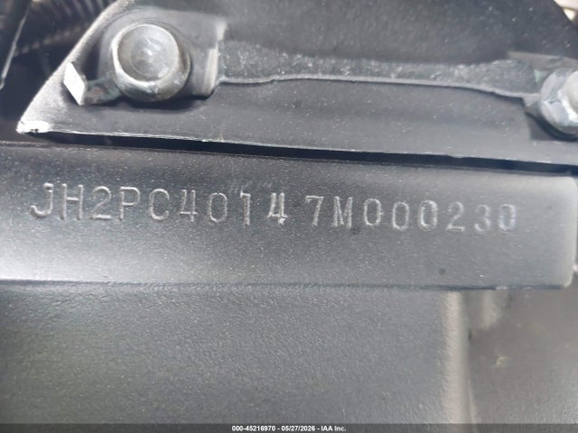 Продажа на аукционе авто 2007 Honda Cbr600 Rr, vin: JH2PC40147M000230, номер лота: 45216970