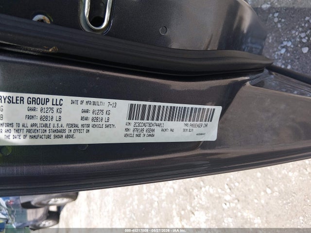 2013 Chrysler 300 300s მანქანა იყიდება აუქციონზე, vin: 2C3CCAGT8DH744011, აუქციონის ნომერი: 45217009
