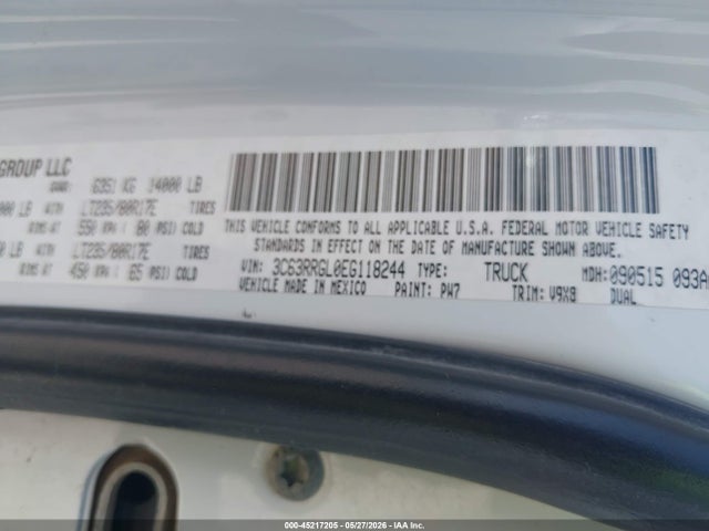 RAM 3500 Tradesman 2014 3C63RRGL0EG118244 Image 9