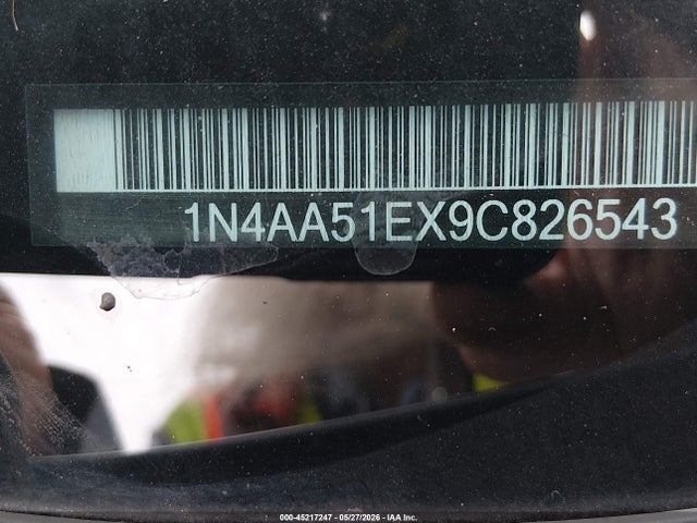 45217247 :رقم المزاد ، 1N4AA51EX9C826543 vin ، 2009 Nissan Maxima 3.5 Sv مزاد بيع