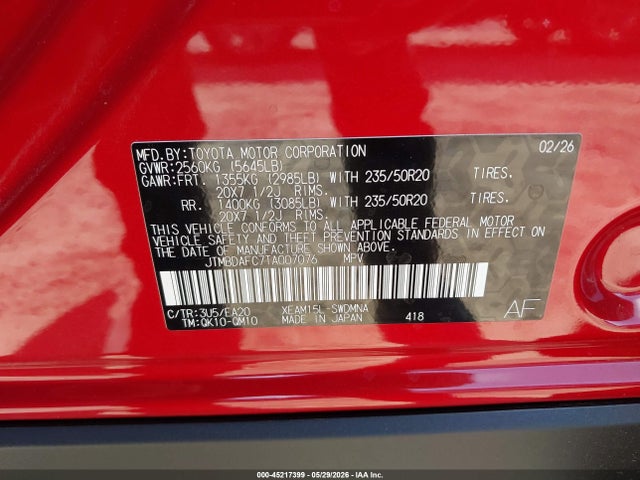 Subaru Solterra Limited Xt 2026 JTMBDAFC7TA007076 Image 9