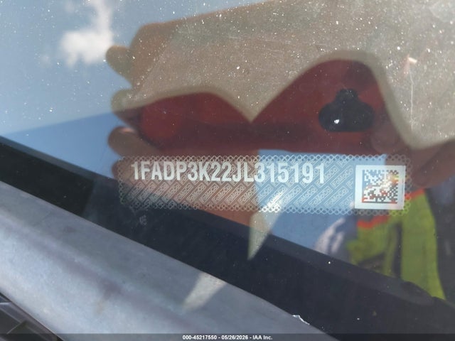 Продажа на аукционе авто 2018 Ford Focus Se, vin: 1FADP3K22JL315191, номер лота: 45217550