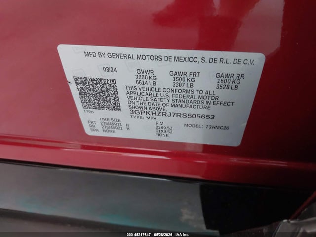 Honda Prologue Elite 2024 3GPKHZRJ7RS505653 Image 9