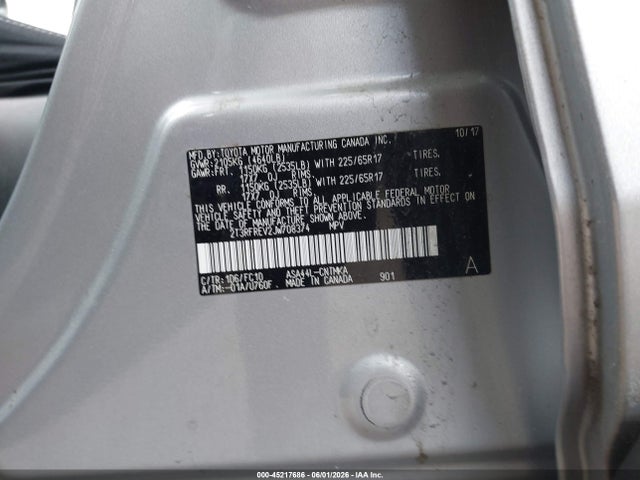 Toyota Rav4 Xle 2018 2T3RFREV2JW708374 Image 9