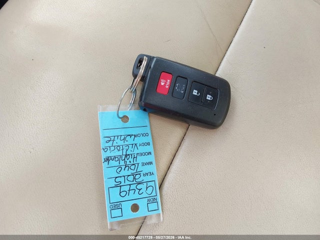 Продаж на аукціоні авто 2015 Toyota Highlander Xle V6, vin: 5TDKKRFH8FS098625, номер лоту: 45217729