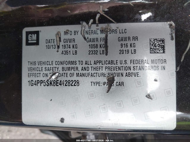 Aukcja sprzedaży 2014 Buick Verano, vin: 1G4PP5SK8E4128228, numer aukcji: 45217768